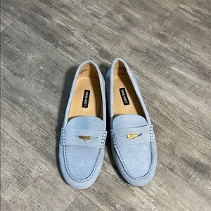 Nine West Blue Penny Loaders Size 8.5 NWT